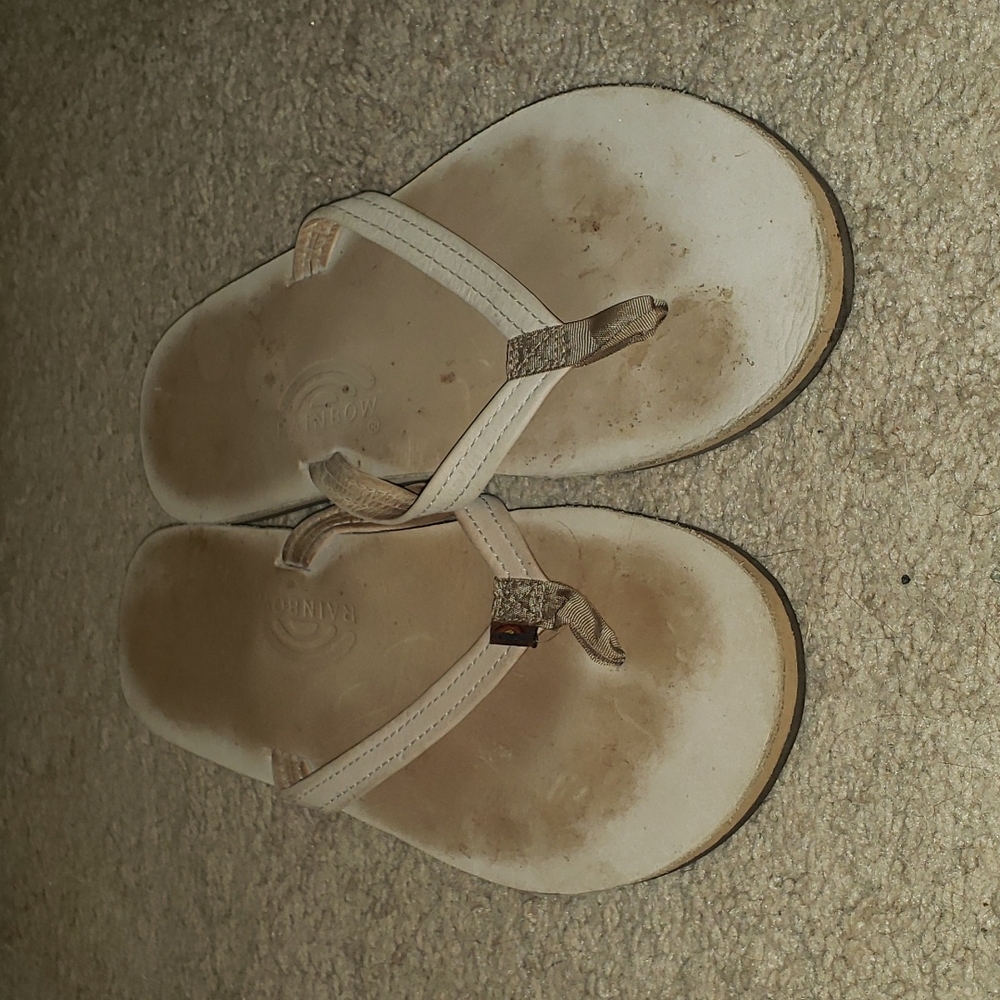 Rainbow fipflops size 11